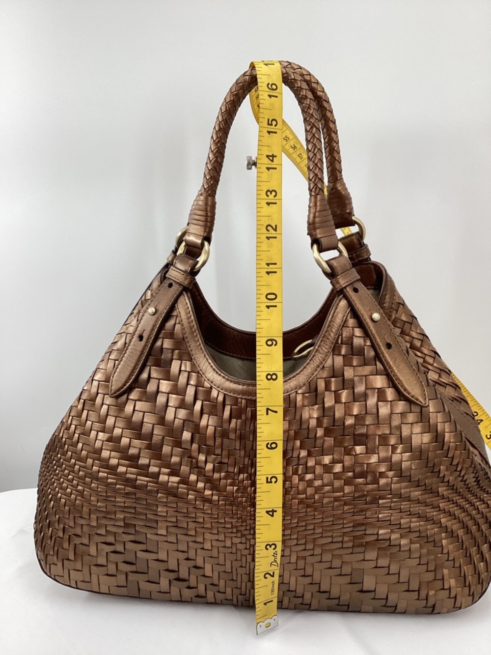 Cole Haan Genevieve Weave Leather Shoulder Bag - Picture 7 of 10